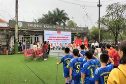 Trường Tiểu học Phương Chiểu tham dự Lễ khai mạc giải bóng đá nhi đồng U10 TP Hưng Yên năm 2023